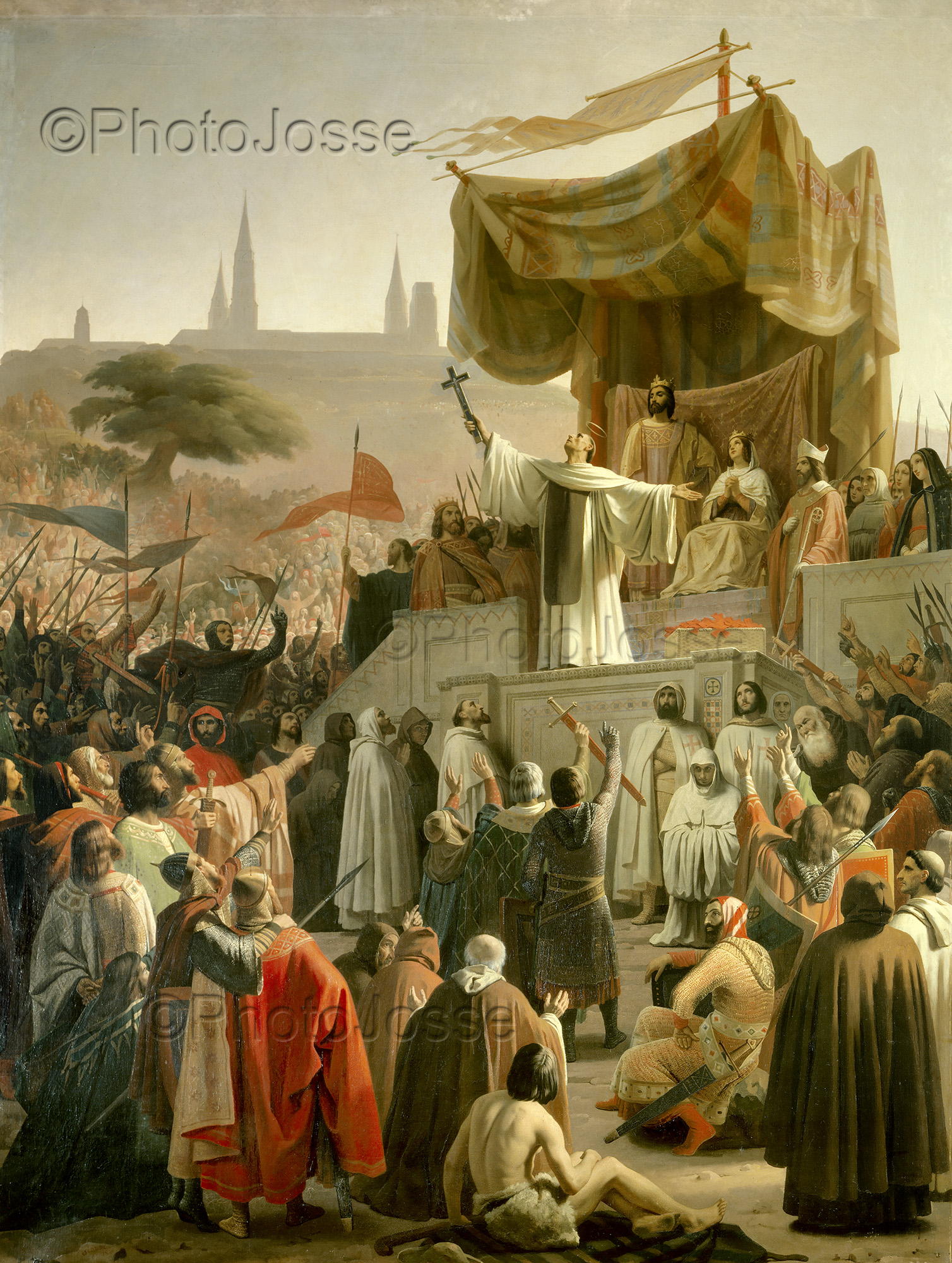 Saint Bernard de Clairvaux preche la deuxieme croisade